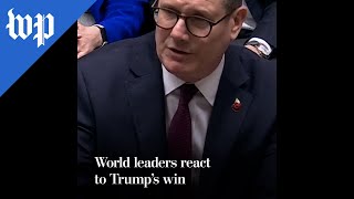 World leaders react to Trump’s win [upl. by Olbap257]