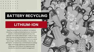 LithiumIon Battery Recycling Company in Mumbai India spasrecycling lithiumbattery [upl. by Esorylime235]