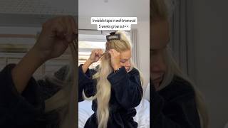 How to take out tape in hair extensions tapeinhairextensions bestextensions [upl. by Berny]