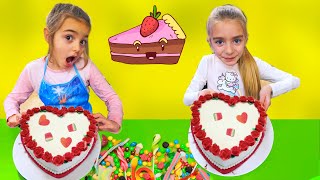 Las Ratitas Claudia y Gisele hacen un pastel sorpresa para Sant Valentin [upl. by Dinah119]