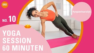 YogaSession 60 Minuten No 10  yogamitsaralyn  DAKGesundheit [upl. by Kikelia362]