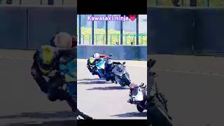 Kawasaki Ninja World best series fastest ⚡⚡bike🏍🏍 on rider wonderful stunts racer shorts [upl. by Aliak]