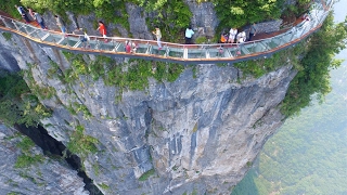 Amazing Tianmen Mountain  The Heavens Gate National Park Zhangjiajie China [upl. by Kuth]