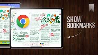 How to Show Bookmarks on Google Chrome iPad tutorial [upl. by Dine]