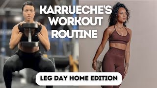 10 Min TONED LEGS workout with weights  Karrueche Trans Workout Routine [upl. by Ennairb]