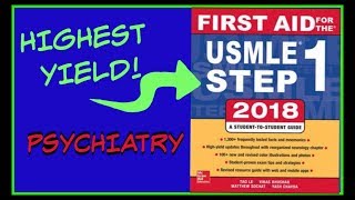 PSYCHIATRY HIGH YIELD STEP 1 REVIEW [upl. by Doownyl]