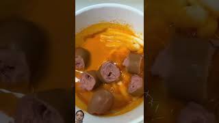 making rose tteokbokki with cheese and sausage asmr koreanfood [upl. by Misab626]