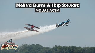 2023 Sioux Falls Airshow  DUAL ACT Melissa Burns amp Skip Stewart [upl. by Auqenahs103]