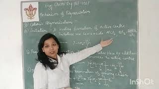 Cationic polymerization Mechanism  Dr Deepti Khare [upl. by Elana]