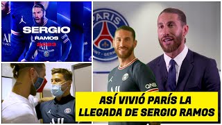 Así fue la llegada de SERGIO RAMOS al Paris Saint Germain Sus primeras horas con el PSG  Ligue 1 [upl. by Blaire]