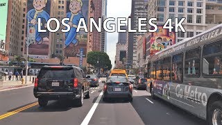 Driving Downtown  Los Angeles 4K  USA [upl. by Cronin]