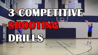 Basketball Drills  3 Competitive Shooting Drills [upl. by Vania]