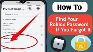 How To See Your Password in Roblox 2024  See Roblox Login Password IF You Forgot It [upl. by Anitsirhc]