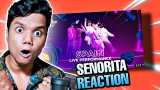 SPAIN  Carlos Higes  Señorita LIVE  Junior Eurovision 2022 REACTION [upl. by Bobina710]