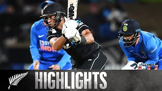 Record Breaking Chase  FULL HIGHLIGHTS  BLACKCAPS v India  1st ODI 2020 [upl. by Iohk491]