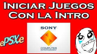 ePSXe Como Iniciar Juegos con la Intro de PS1  Sony [upl. by Barolet]