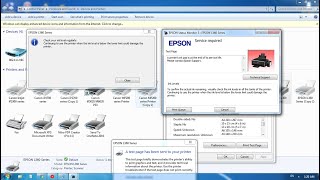 Cara Cepat Mengatasi Service required di Printer Epson L360 [upl. by Gnahk882]