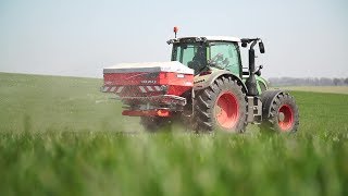 KUHN New AXIS series 2  Fertiliser Spreaders In action [upl. by Eiraminot]