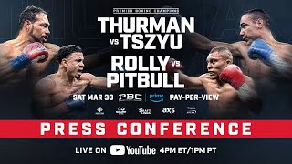 Thurman vs Tszyu amp Romero vs Cruz Kickoff Press Conference [upl. by Annoik792]