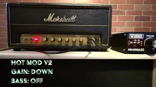 Marshall SVH20H Hot Mod v2 Weber Mini Mass Attenuator [upl. by Ellehcor12]