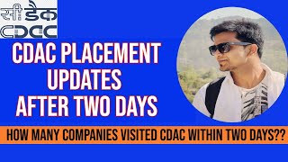 CDAC ACTS Pune placement updates  Companies visited the placements [upl. by Lindie780]