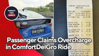 Singapore Taxi Fare Scandal Passenger Claims Overcharge in ComfortDelGro Ride—Here’s What Happened [upl. by Minier]