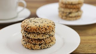 Tahini Cookies Recipe [upl. by Ness]