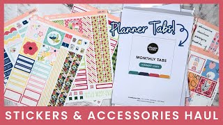 STICKERS amp ACCESSORIES HAUL Opening Orders From Orange Umbrella Co amp Passion Planner [upl. by Labana362]