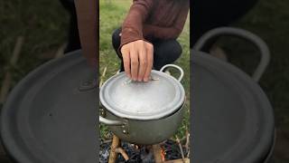 Single mom show SURVIVAL in Forestcamping bushcraft outdoorfunny 😳😲😛🥄 [upl. by Anuaf]