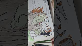 Parte final pequeno Urso drawing art fyp pintardesenho [upl. by Nihi623]