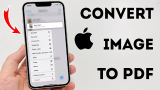 How To Convert Image To PDF On iPhone  Full Guide [upl. by Ettegdirb269]