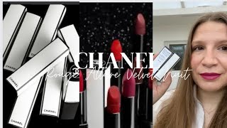 NEW CHANEL ROUGE ALLURE VELVET NUIT BLANCHE LIMITED EDITION LIPSTICKS [upl. by Ophelia]