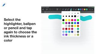 How to change ink thickness and color [upl. by Irahk]