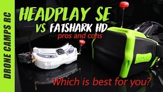 HEADPLAY SE Fpv Goggles VS Fatshark HD Review [upl. by Hgierb]