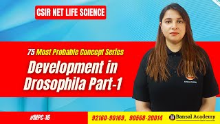 MPC16 Development in Drosophila Part1 Development Bio Most important topics CSIR NET Life Science [upl. by Eidna]