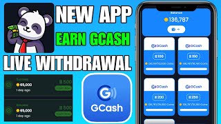 CASH PANDA APP LIVE WITHDRAWAL FREE ₱1000 GCASH  EARN MONEY ONLINE [upl. by Patrizio282]