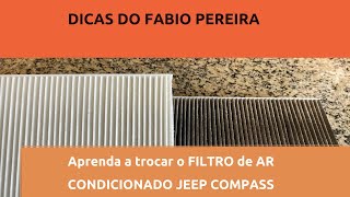 Como trocar o filtro de ar condicionado do Jeep Compass [upl. by Reizarf]