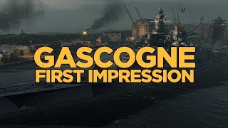 World of Warships  Gascogne First Impression [upl. by Donetta]