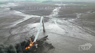 05212024 Mount Etna IA  Multiple Tornadoes  Downed Wind Turbines And Fire [upl. by Enriqueta925]