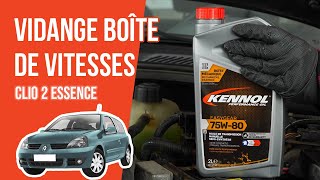 Comment Vidanger la boîte de vitesses Clio 2 14 16V 🛢 [upl. by Frohne]