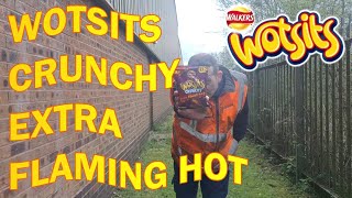 Walkers NEW Crunchy Wotsits EXTRA FLAMING HOT Flavour [upl. by Arimat280]