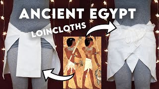 How To Make And Wear An Ancient Egyptian Loincloth and Schenti [upl. by Dhaf740]