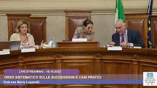 CORSO SISTEMATICO SULLE SUCCESSIONI E CASI PRATICI  18102023 [upl. by Hgielsa215]