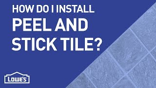 How Do I Install PeelnStick Tile  DIY Basics [upl. by Putnam]