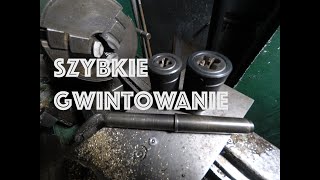 Toczenie oprawki narzynek do gwintowania  szybkie gwintowanie  szybka zmiana narzynek  TSB 20 [upl. by Naryk]