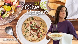 I Made Olive Gardens Breadsticks Soup amp Salad At Home  Allrecipes [upl. by Lemej330]