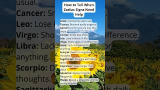 How to Tell When Zodiac Signs Need Help astrology zodiacsigns zodiaclife zodiacsign horoscope [upl. by Nortad]