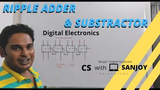 Ripple Adder amp Subtractor explained  Digital Electronics  Bangla  Sanjoy Ghosh [upl. by Grimes]