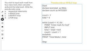 2024 IT CSEC Revision Practice  cxc csec Writing Pseudocode [upl. by Shaer]