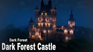 Minecraft How to build a Dark Forest Castle  Tutorial part 2 [upl. by Meryl]